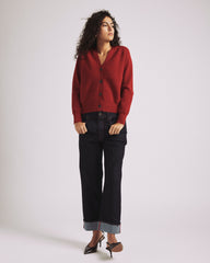 Better-Than-Wool Cardigan - Autumnal Red