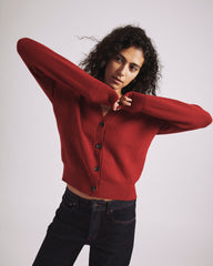 Better-Than-Wool Cardigan - Autumnal Red
