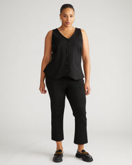 Amaya Ponte Kick Flare Pants - Black