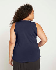 Cai High Neck Tank - Midnight
