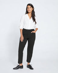 Cigarette Ponte Pants - Black