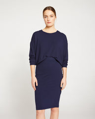 Danube Jersey Skirt - Midnight