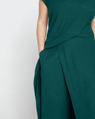 Elvo Double Luxe Culottes - Forest Green