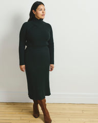 Arly Wrap Neck Sweater - Green Gemstone