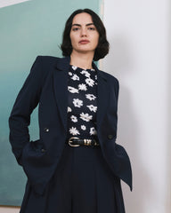 All Day Warren Double Breasted Blazer - Navy
