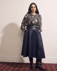 Charlotte Faux Leather Skirt - Supernova