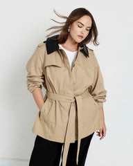Freya Trench Coat - Khaki