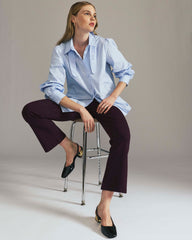 Amaya Ponte Kick Flare Pants - Gamay