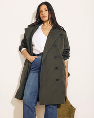 Derjon Trench Coat - Camo