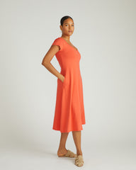 Danna Jersey Dress - Coral Reef