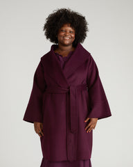 Asha Double Face Wool Blend Coat - Gamay