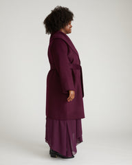 Asha Double Face Wool Blend Coat - Gamay
