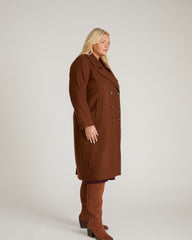 Callaghan Wool Blend Coat - Grizzly