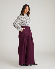 All Day Perfect Palais Wide Leg Pants - Gamay