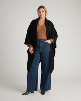 Better-Than-Wool Knitted Wrap - Black