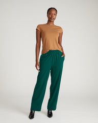 Ashley Cap Sleeve Tee - Classic Camel