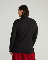 Close Fit Turtleneck - Black