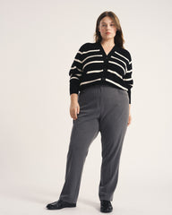 All Day Cigarette Pants - Gray Heather