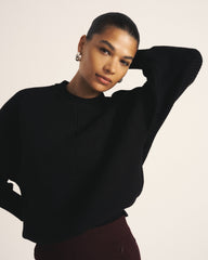 Better-Than-Wool Dolman Sweater - Black