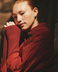Arcadia Puffer Coat - Autumnal Red