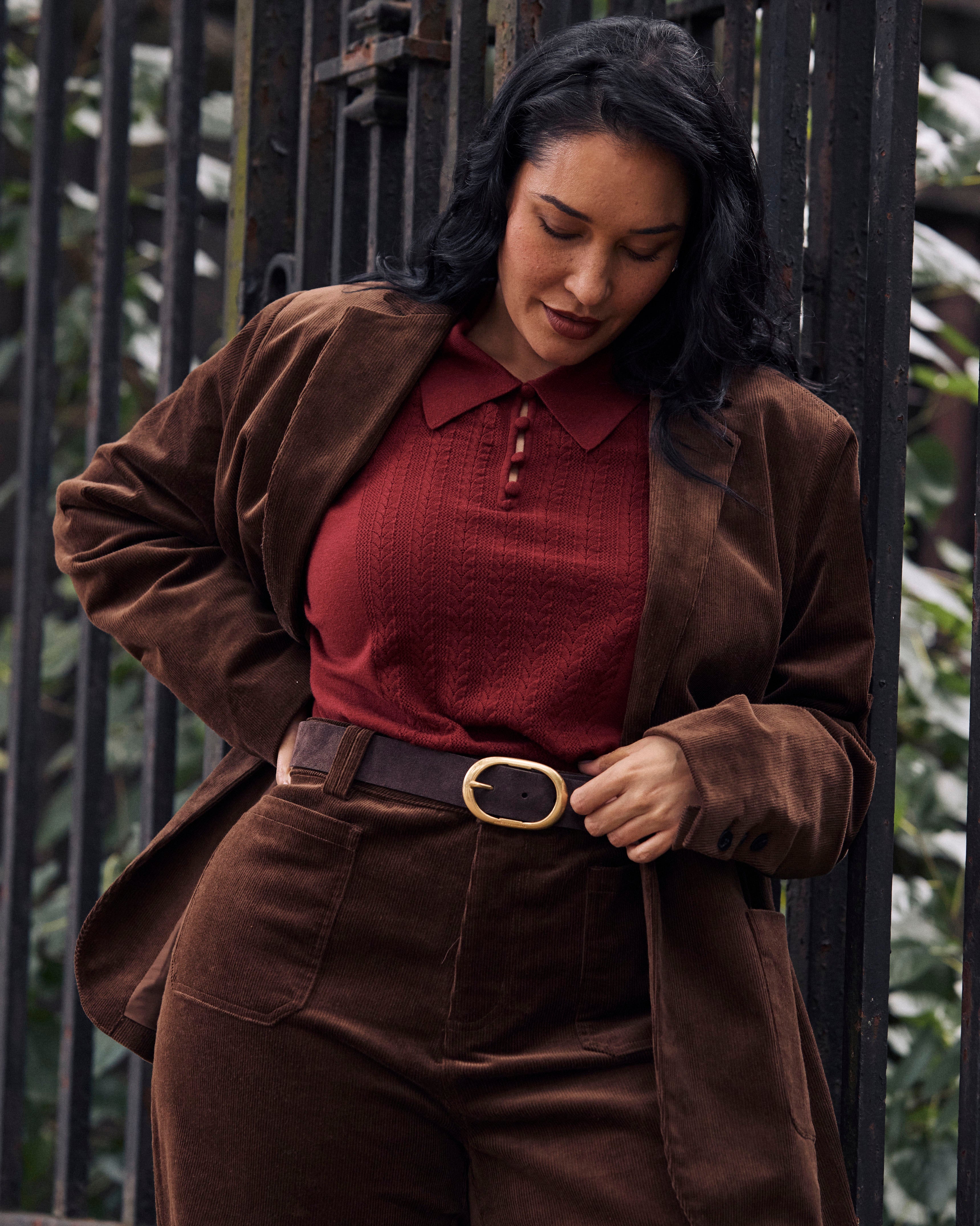 Davis Corduroy Blazer - Coffee