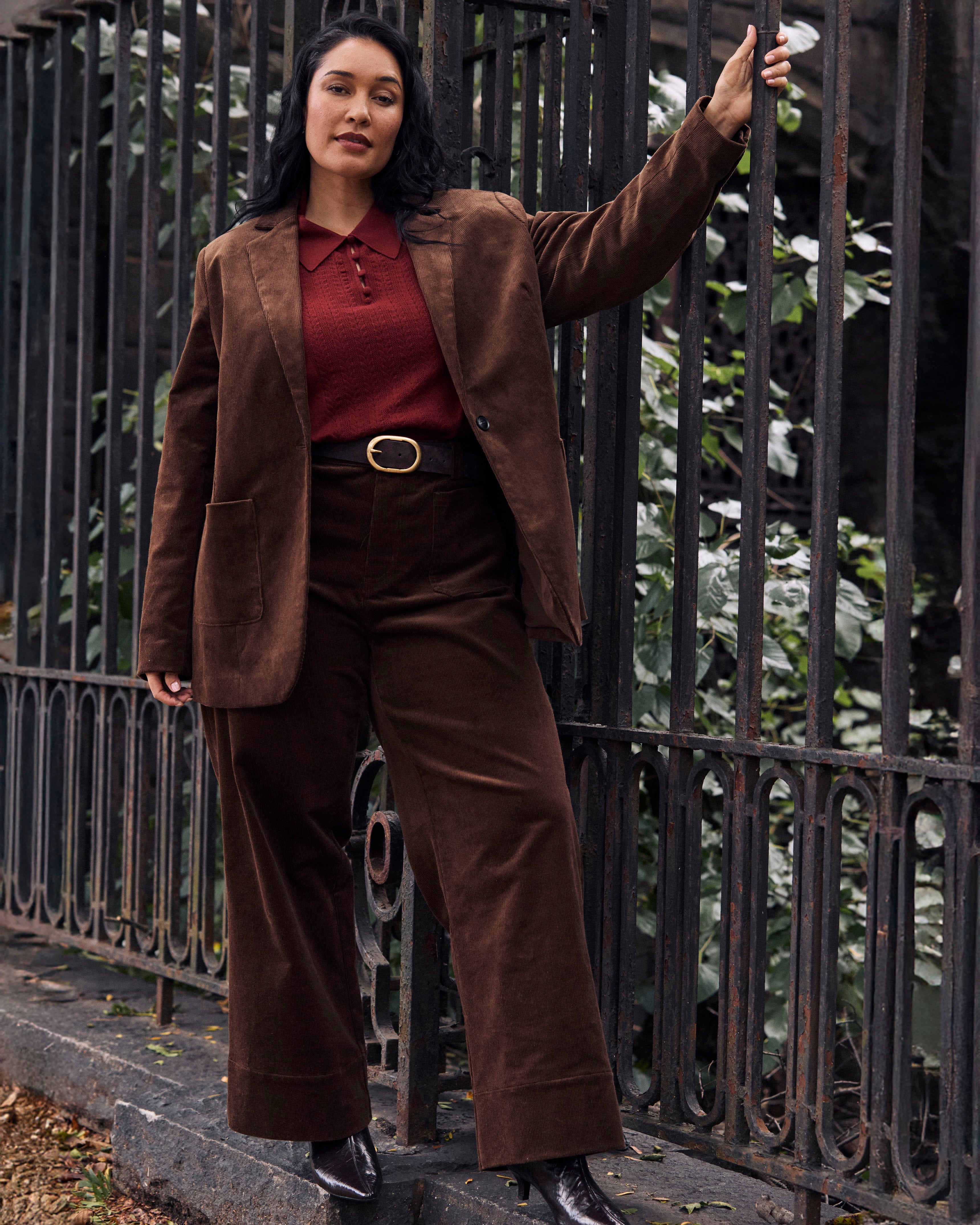 Davis Corduroy Blazer - Coffee
