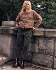 Beverly Brushed Wool Blend Cardigan - Classic Camel