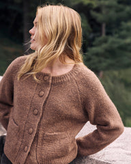 Beverly Brushed Wool Blend Cardigan - Classic Camel