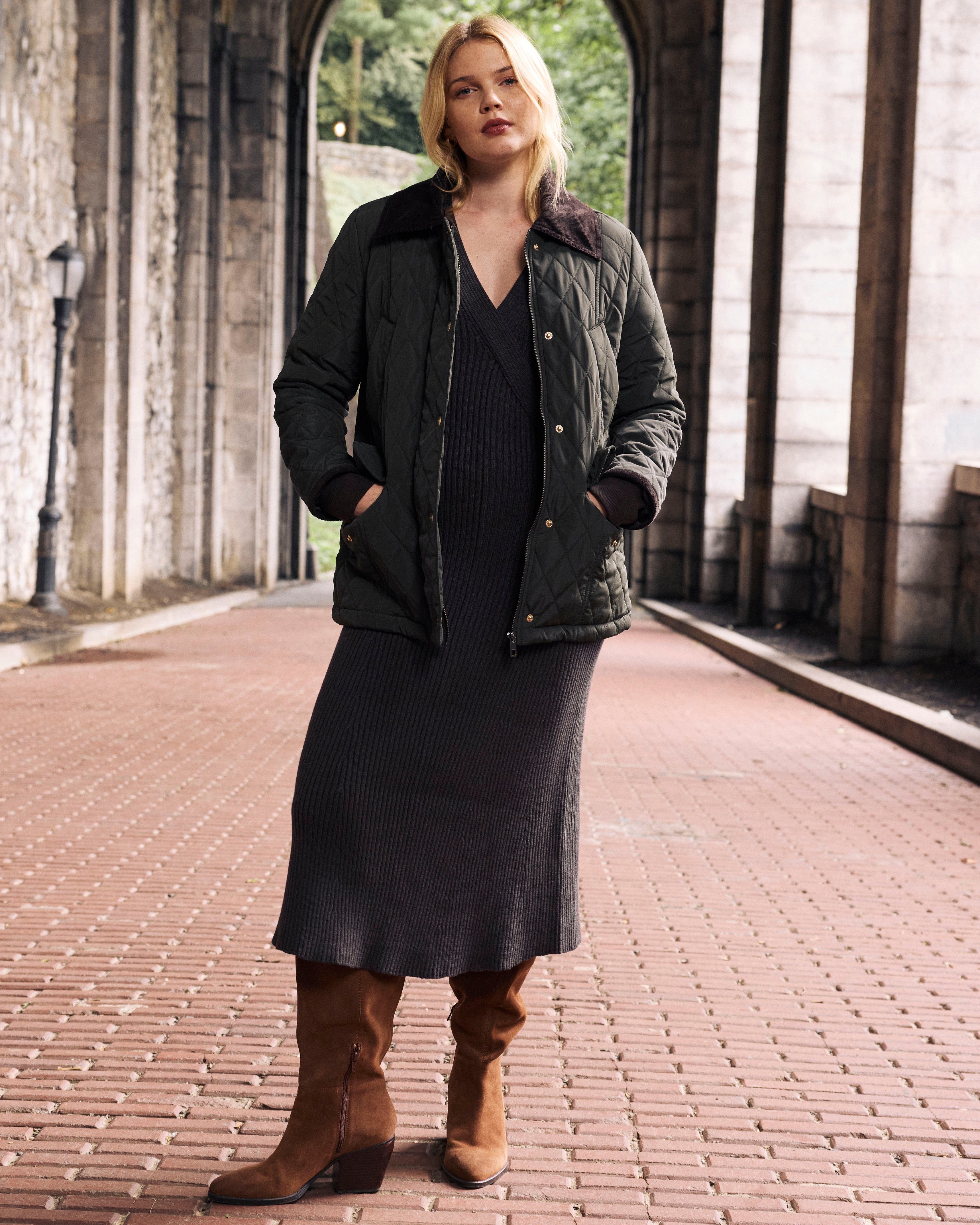 Cambridge Quilted Heritage Jacket - Winter Willow