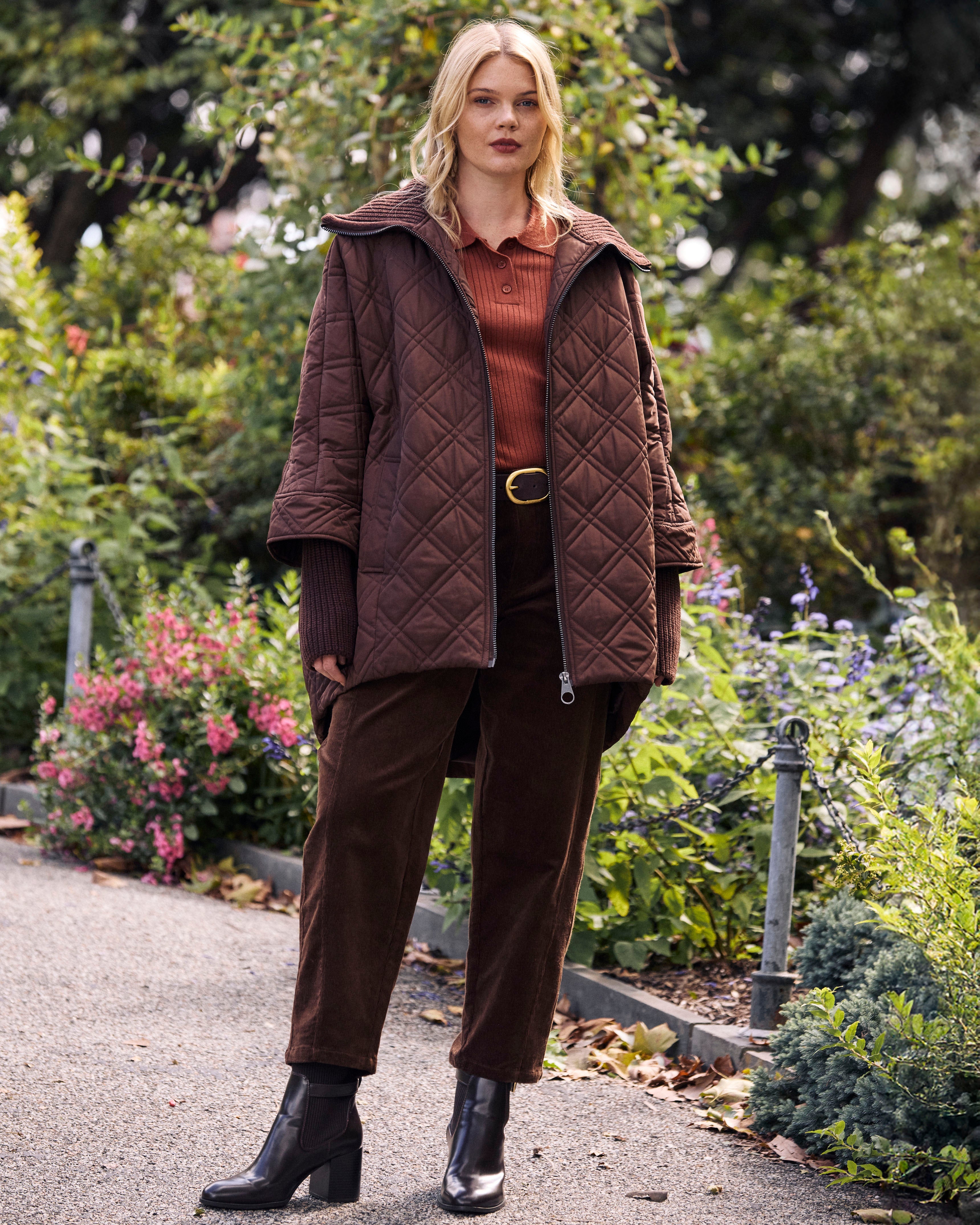 Arcadia Puffer Coat - Coffee