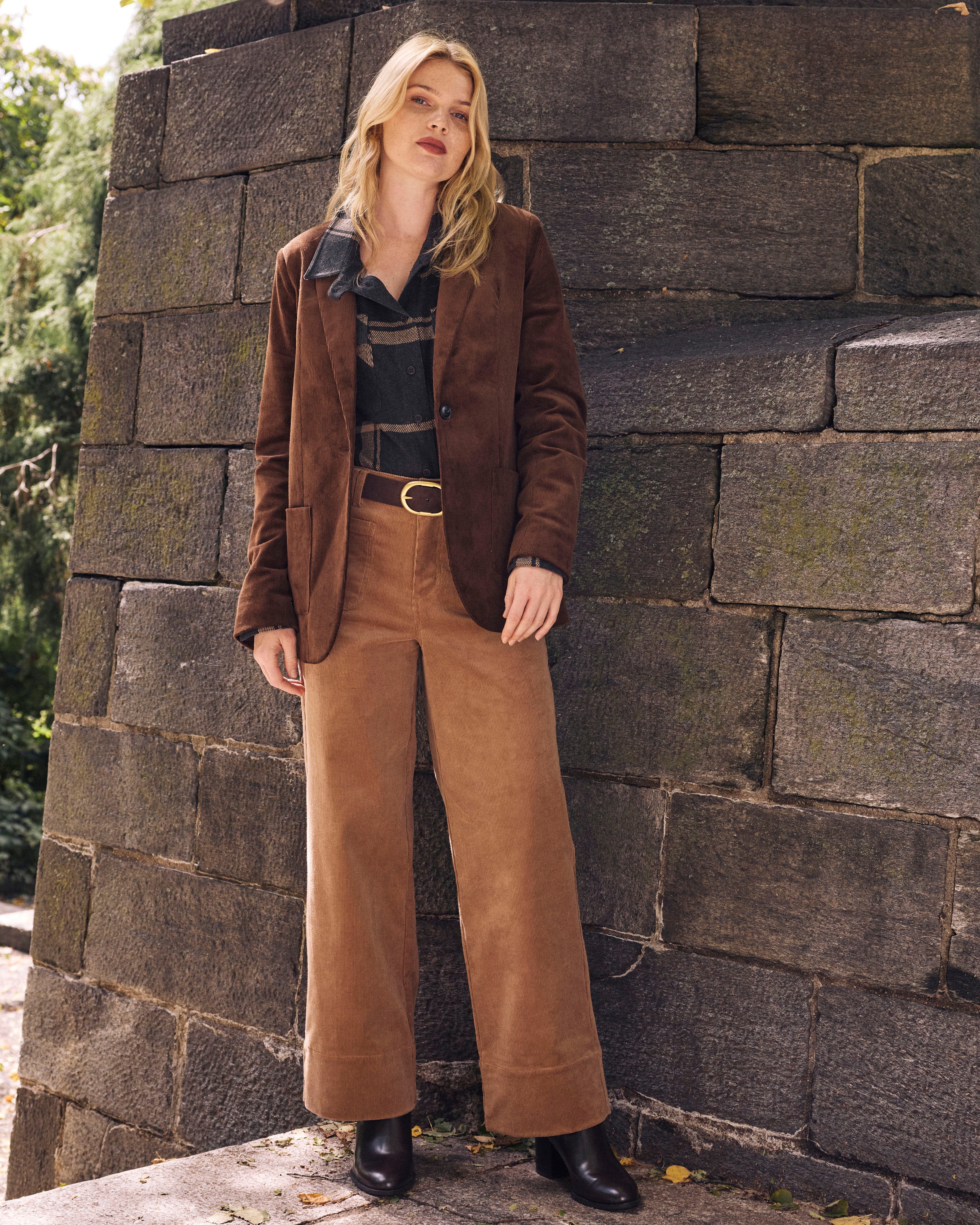 Davis Corduroy Blazer - Coffee