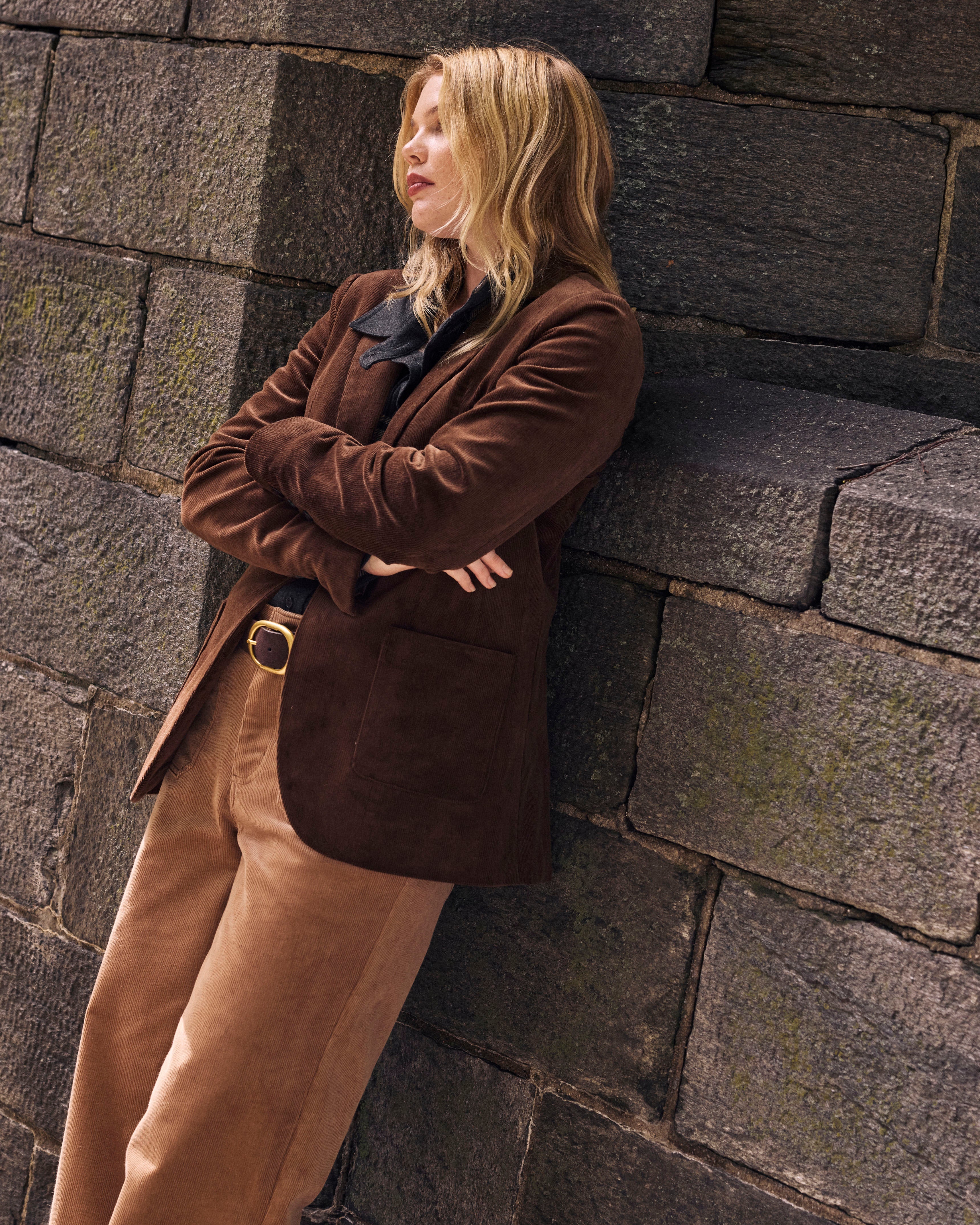 Davis Corduroy Blazer - Coffee
