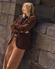 Davis Corduroy Blazer - Coffee