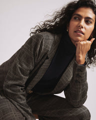 Beas Ponte Blazer - British Plaid