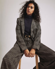 Beas Ponte Blazer - British Plaid
