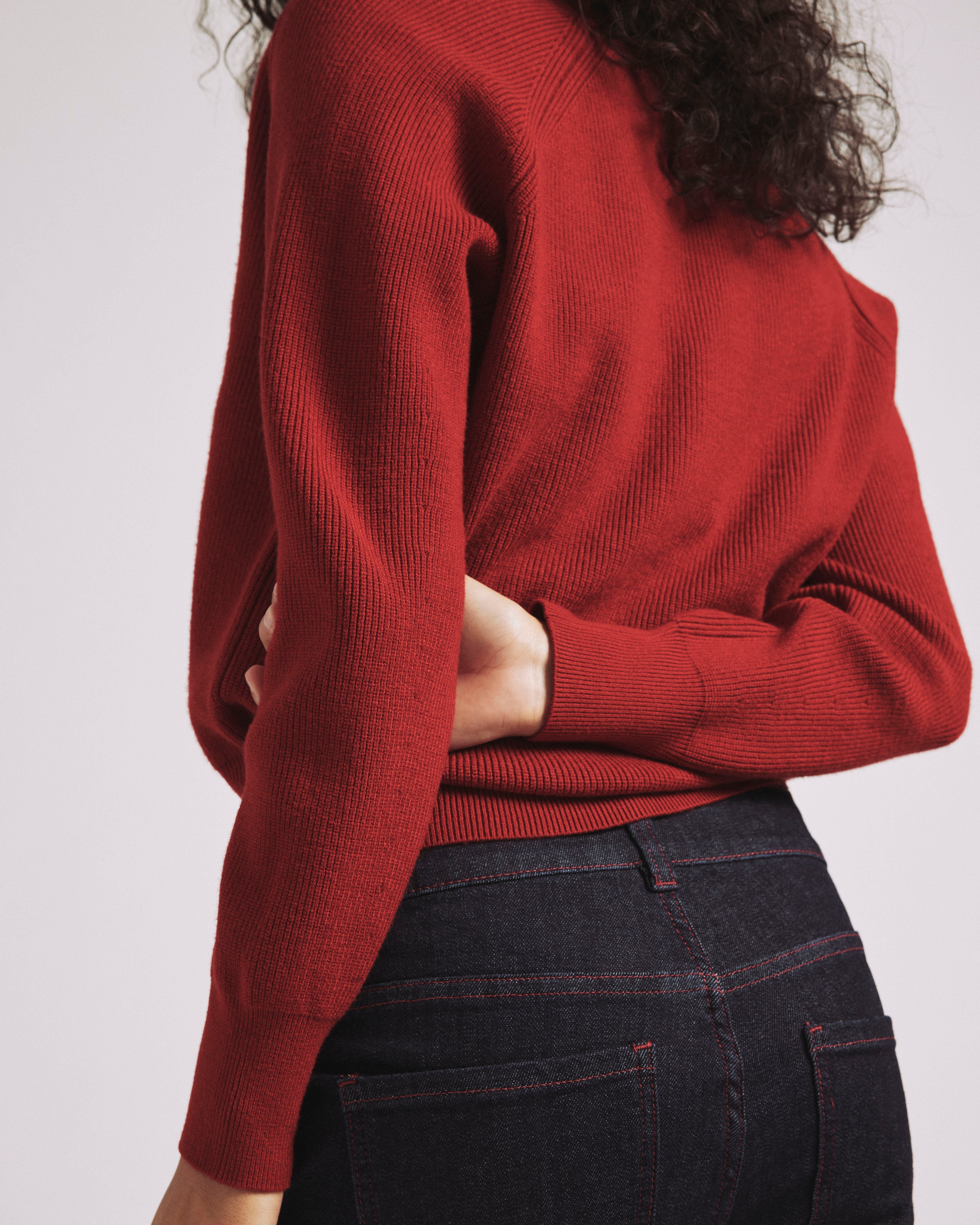 Better-Than-Wool Cardigan - Autumnal Red