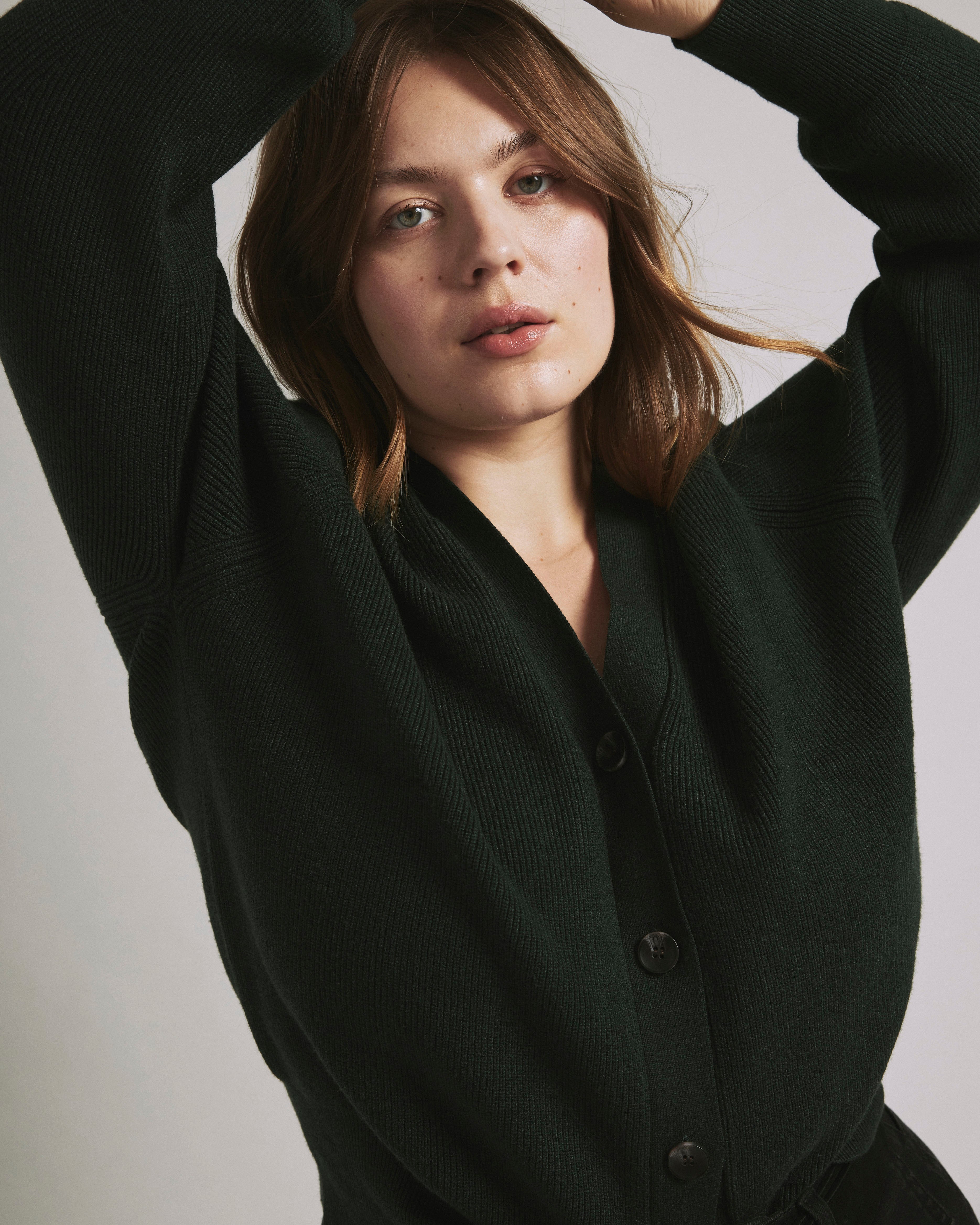 Better-Than-Wool Cardigan - Forest Green