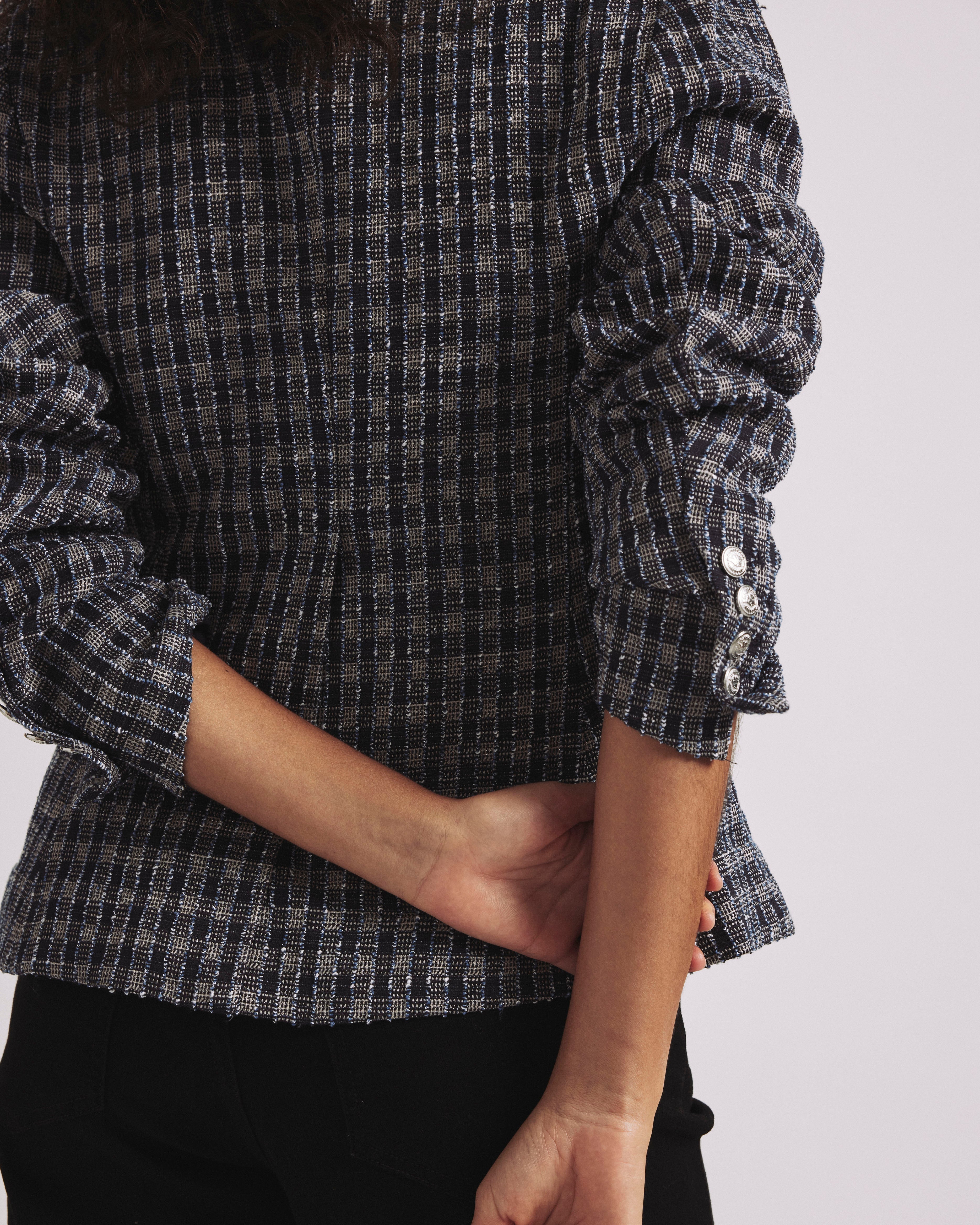 4 Pocket Ponte Blazer - French Tweed