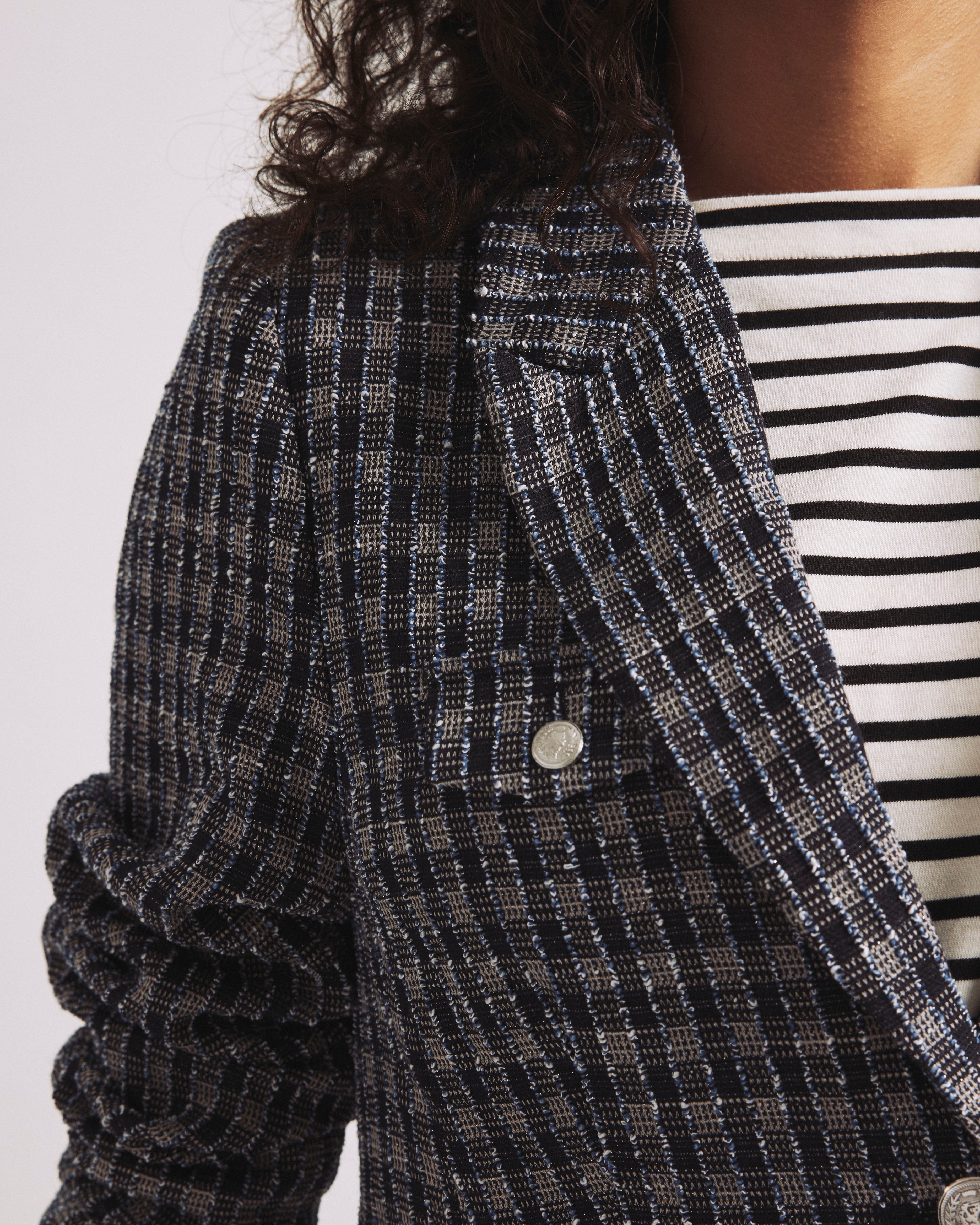 4 Pocket Ponte Blazer - French Tweed