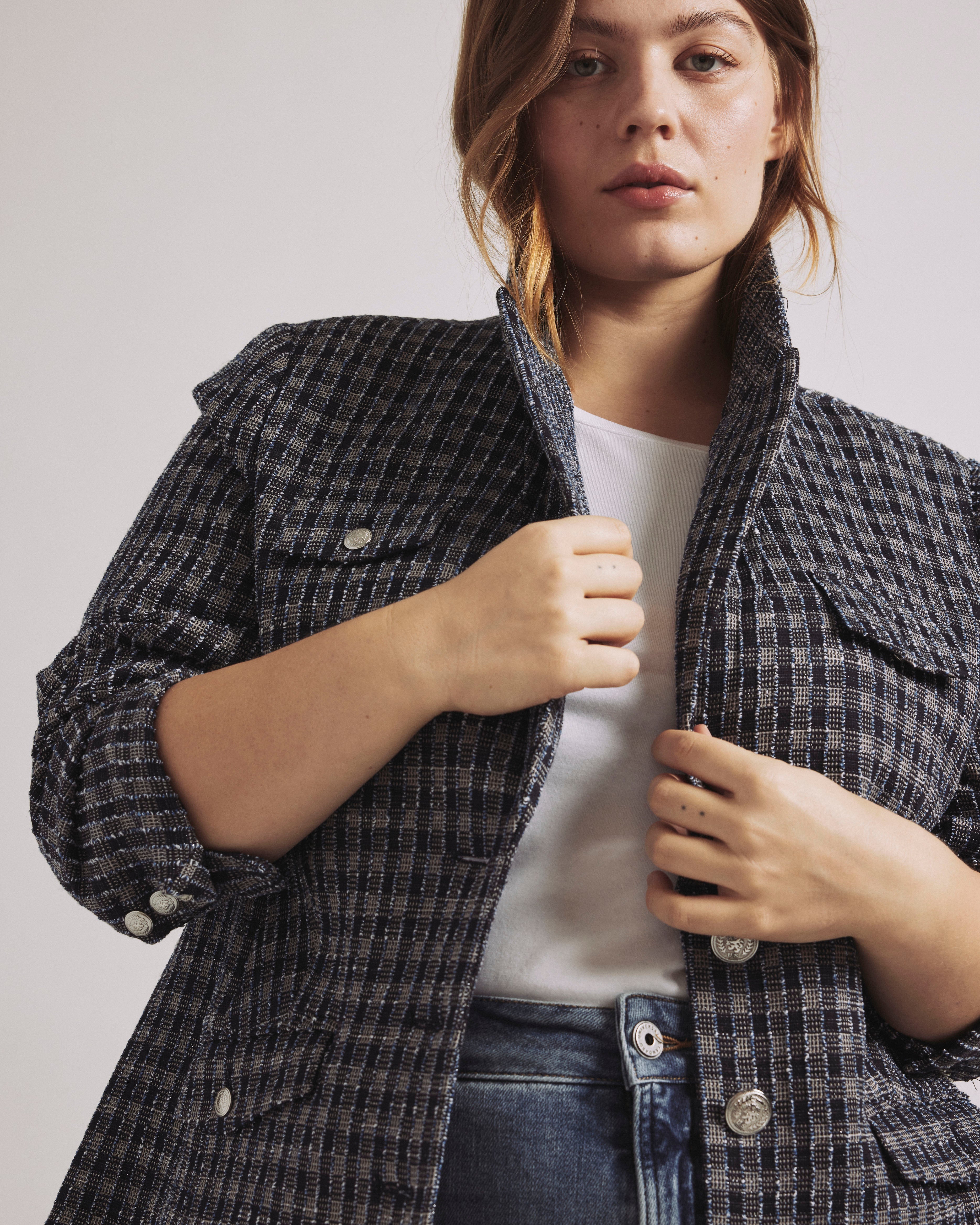 4 Pocket Ponte Blazer - French Tweed