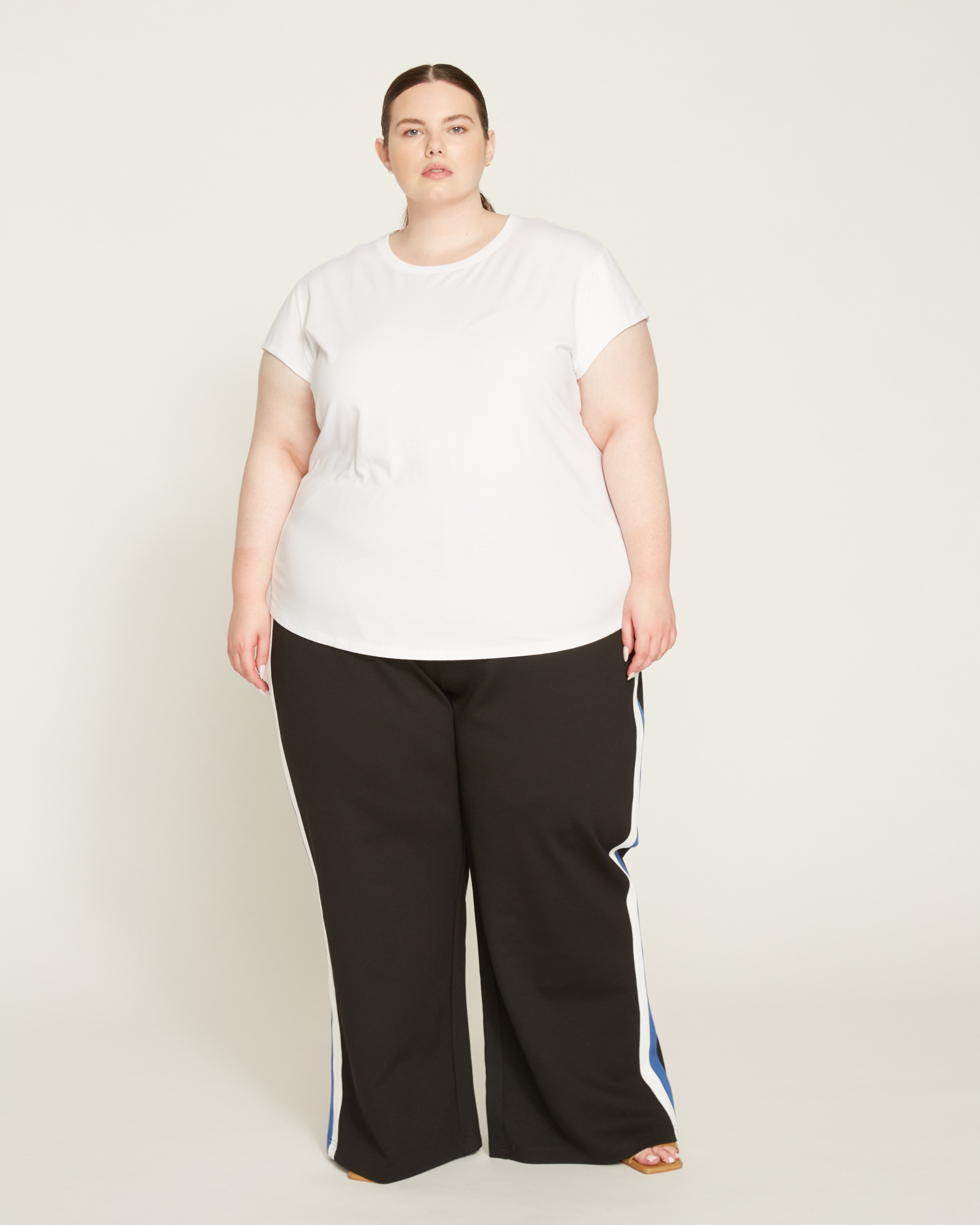 Ashley Cap Sleeve Tee - White