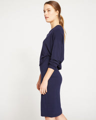 Danube Jersey Skirt - Midnight