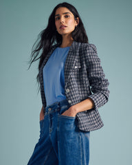 4 Pocket Ponte Blazer - French Tweed