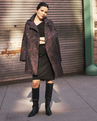 Derjon Trench Coat - Gamay Serpent Print