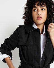 Freya Trench Coat - Black