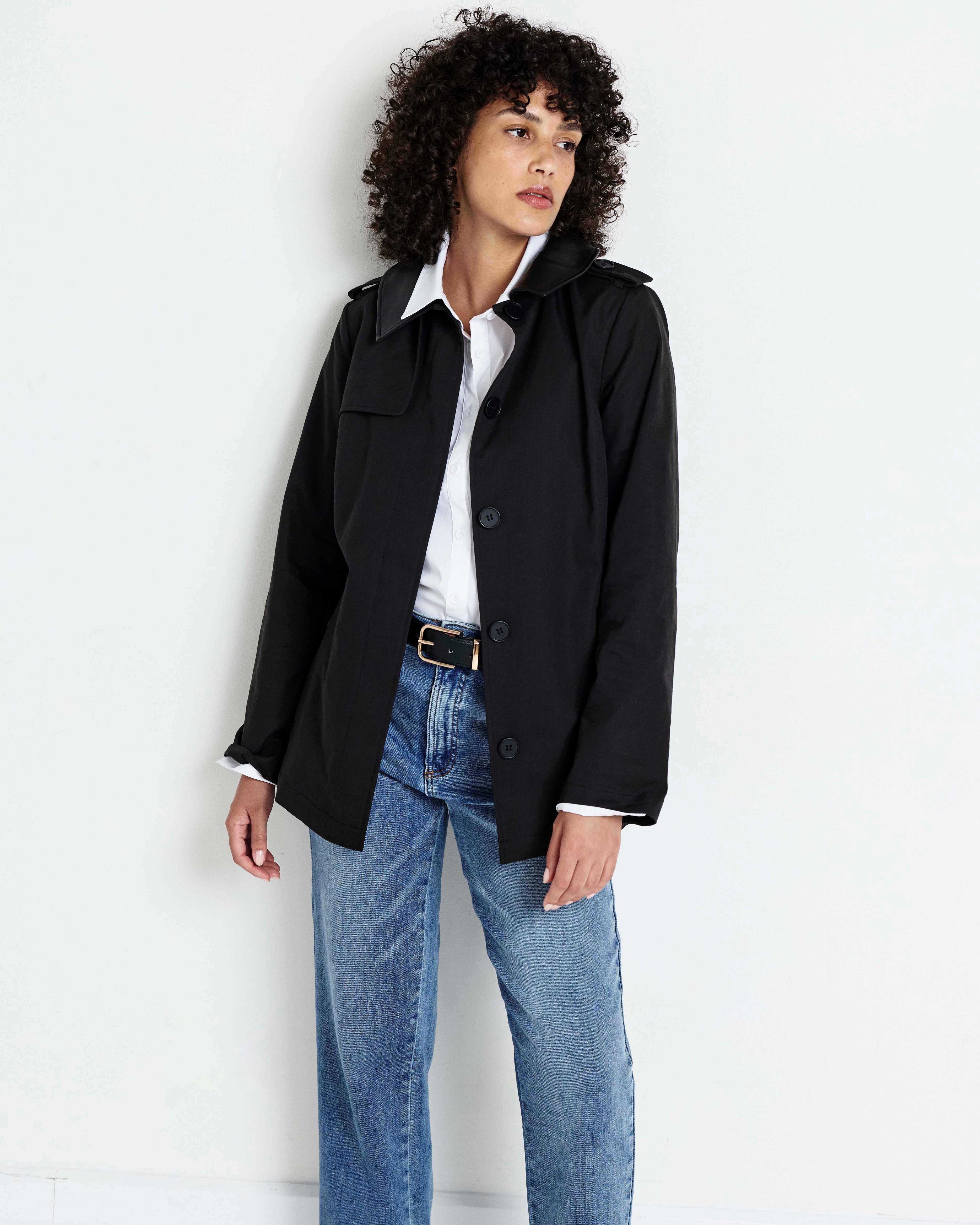 Freya Trench Coat - Black