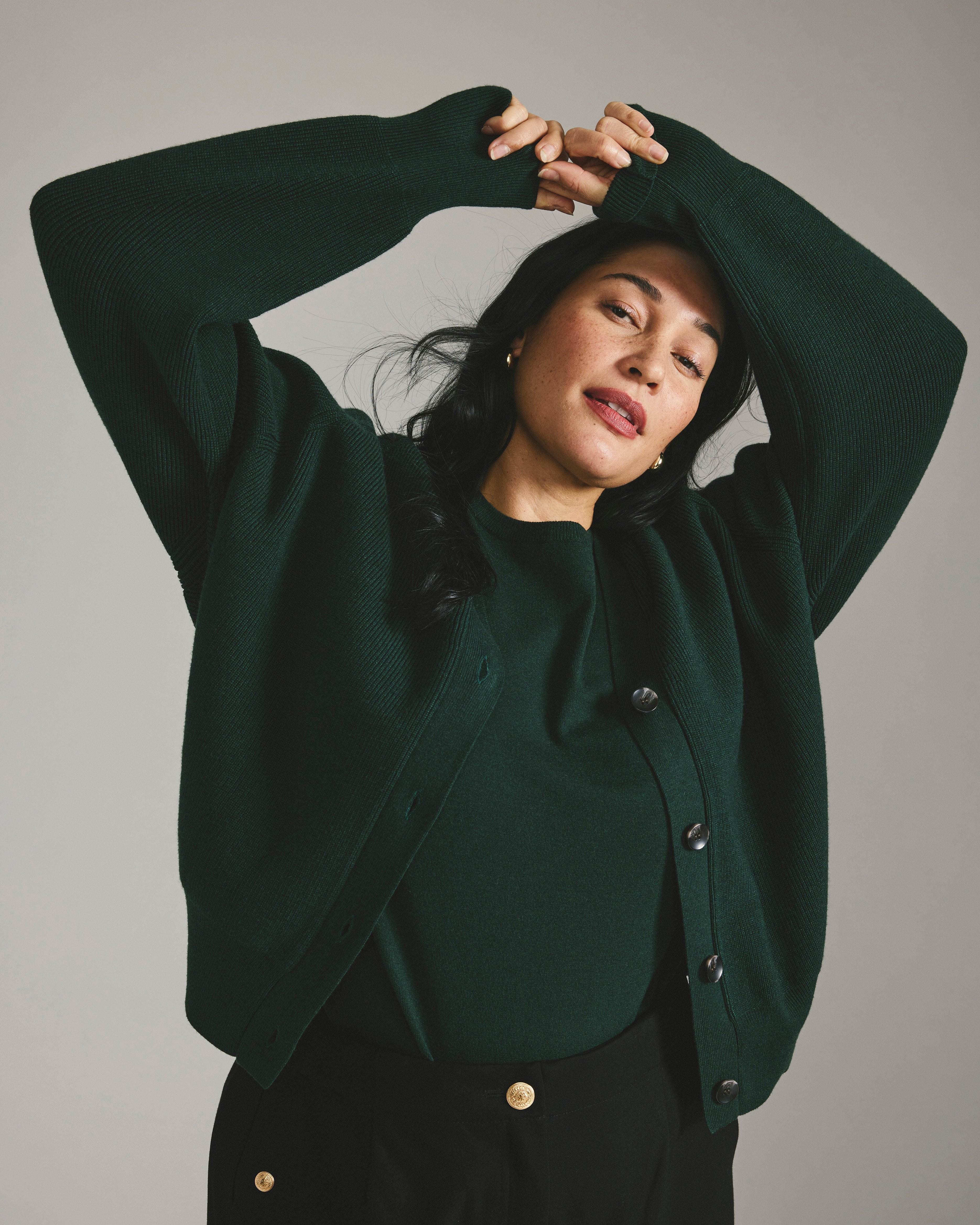 Better-Than-Wool Cardigan - Forest Green