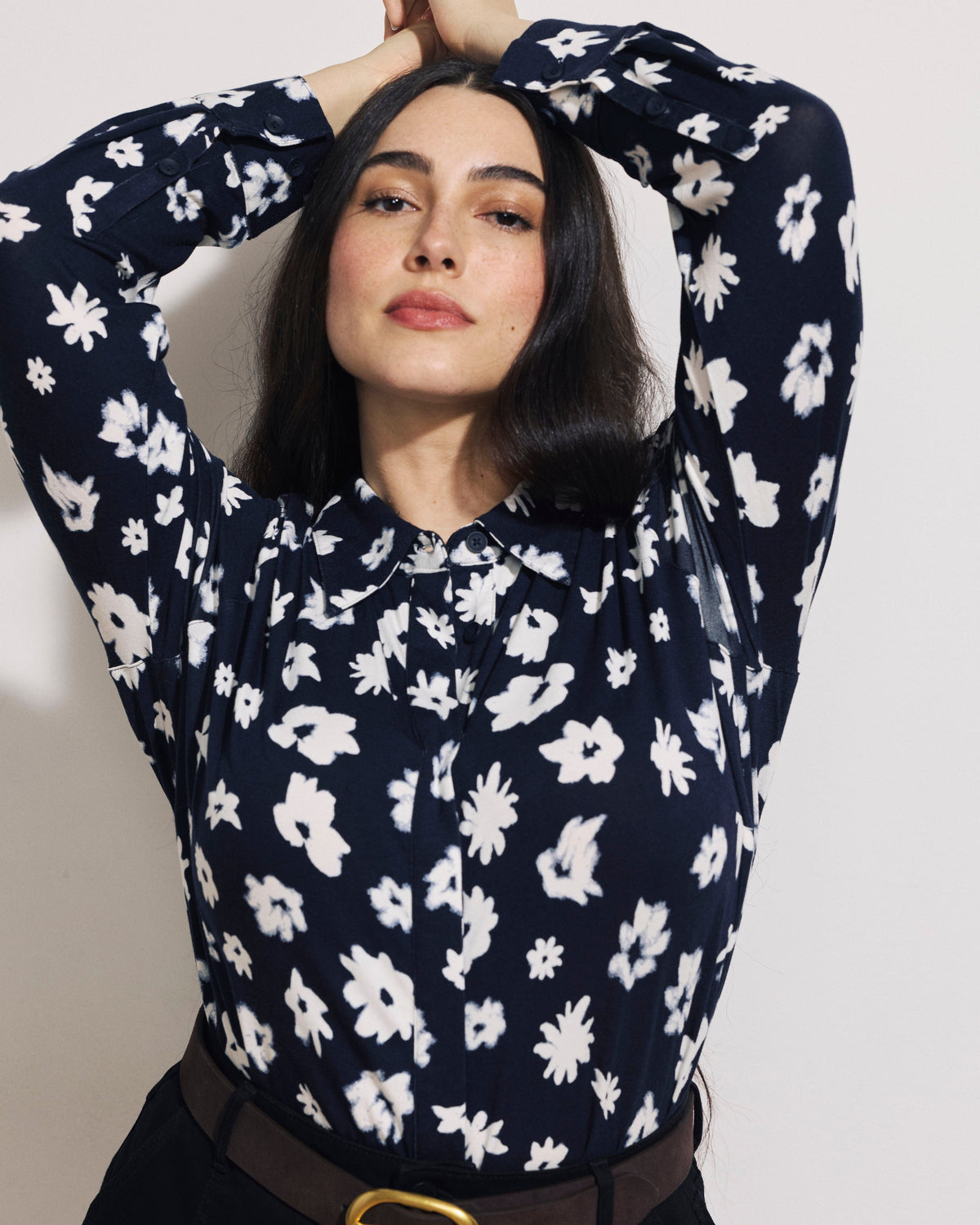 Elbe Liquid Jersey Shirt Classic Fit - Mystic Blossom