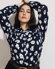Elbe Liquid Jersey Shirt Classic Fit - Mystic Blossom