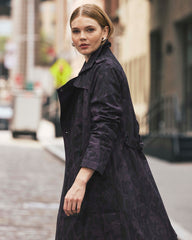 Derjon Trench Coat - Gamay Serpent Print